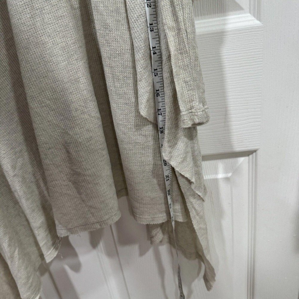 Women’s  Free People Oatmeal Waffle Long Sleeve‎ Top Small. S - Picture 7 of 8